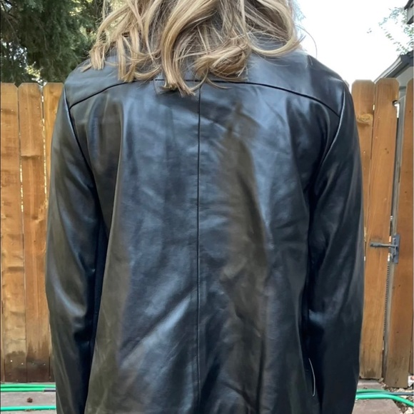 BB Dakota Black Leather Jacket - Small - Picture 4 of 5
